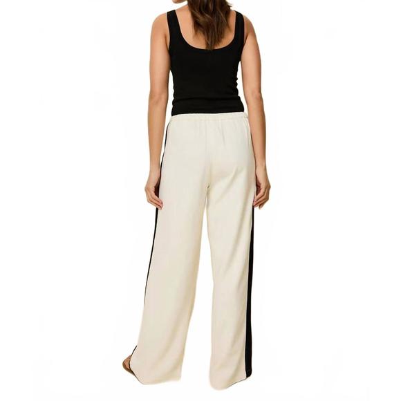 NEW SOLID & STRIPED monaco pant in brule/noir - Picture 4 of 4